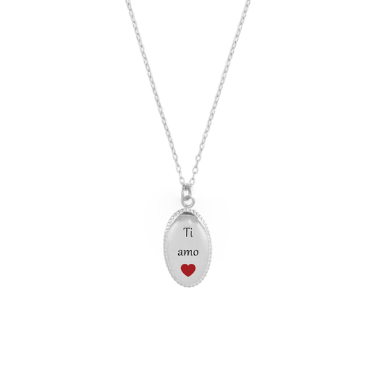 Collana Ovale Con Incisione
