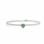 Carica l&#39;immagine nella Galleria, Bracciale Tennis Cuore di Luce
