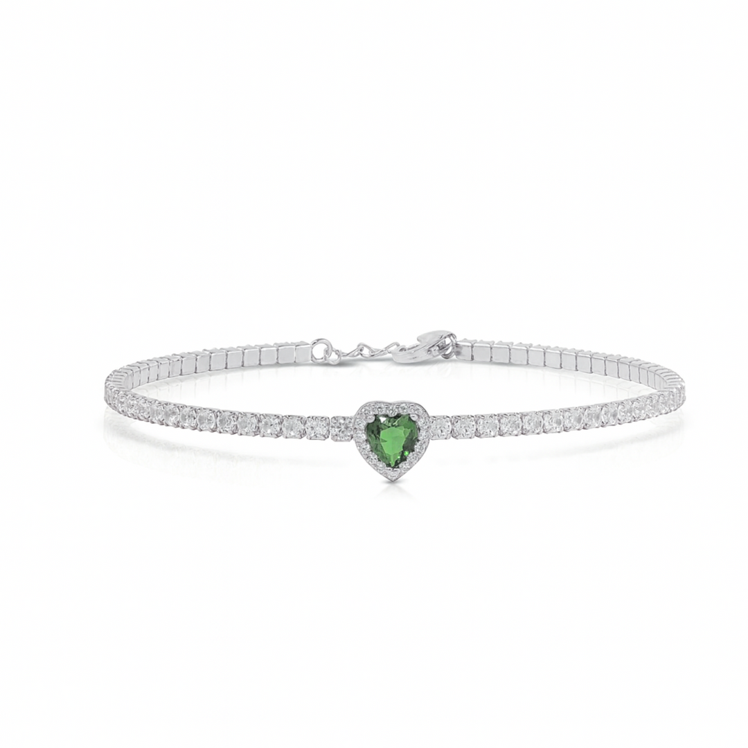 Bracciale Tennis Cuore di Luce
