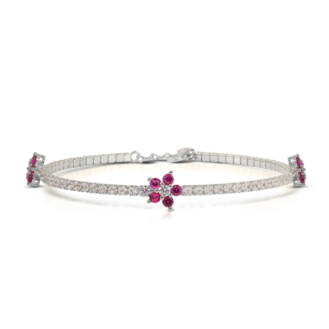 Bracciale Tennis Fiore Tris