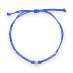 Carica l&#39;immagine nella Galleria, Bracciale Cordoncino Punto Luce Rosa
