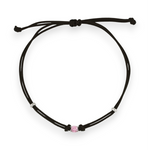 Carica l&#39;immagine nella Galleria, Bracciale Cordoncino Punto Luce Rosa
