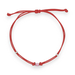Carica l&#39;immagine nella Galleria, Bracciale Cordoncino Punto Luce Rosa
