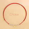 Choker Colorato Pepite e Pendente