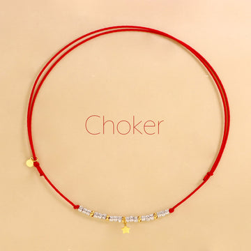 Choker Colorato Pepite e Pendente