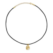 Choker Raso con Quadrifoglio