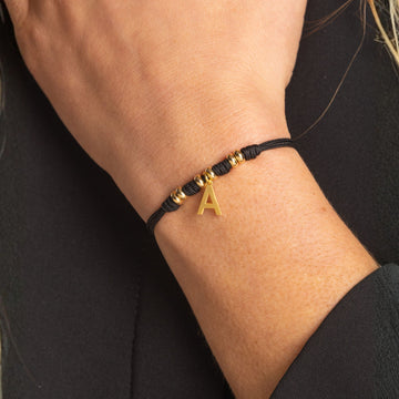 Bracciale con Pepite e Iniziale