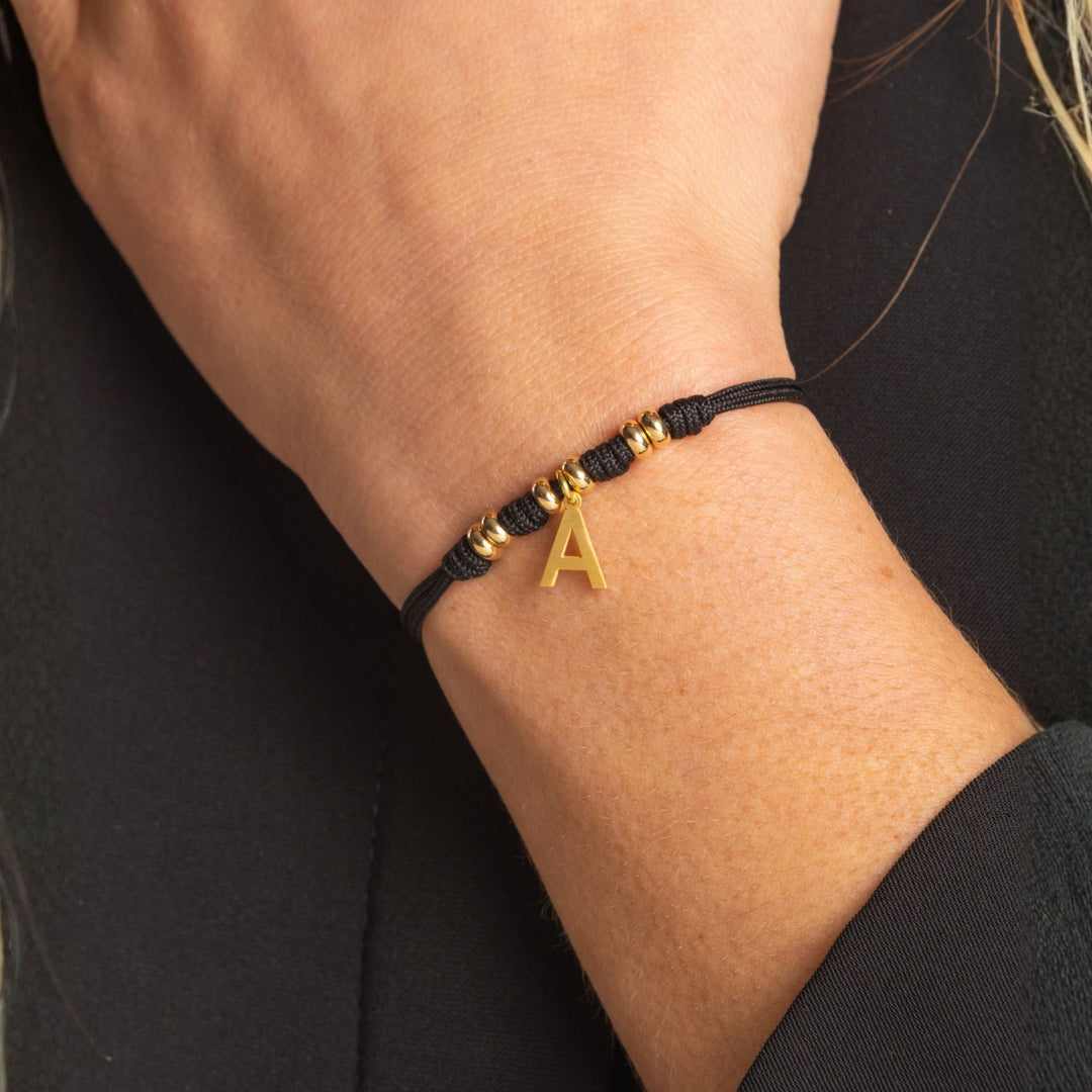 Bracciale con Pepite e Iniziale