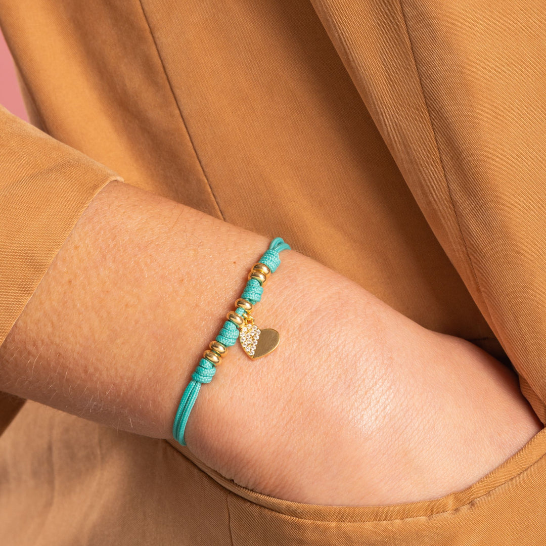 Bracciale con Pepite e Cuore Zirconato