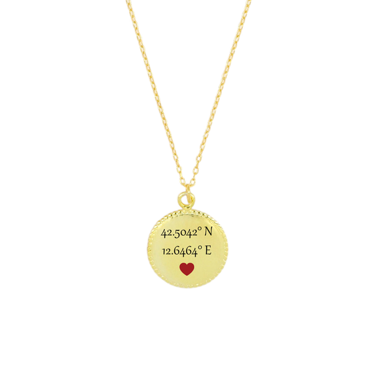 Collana Tondo Con Incisione